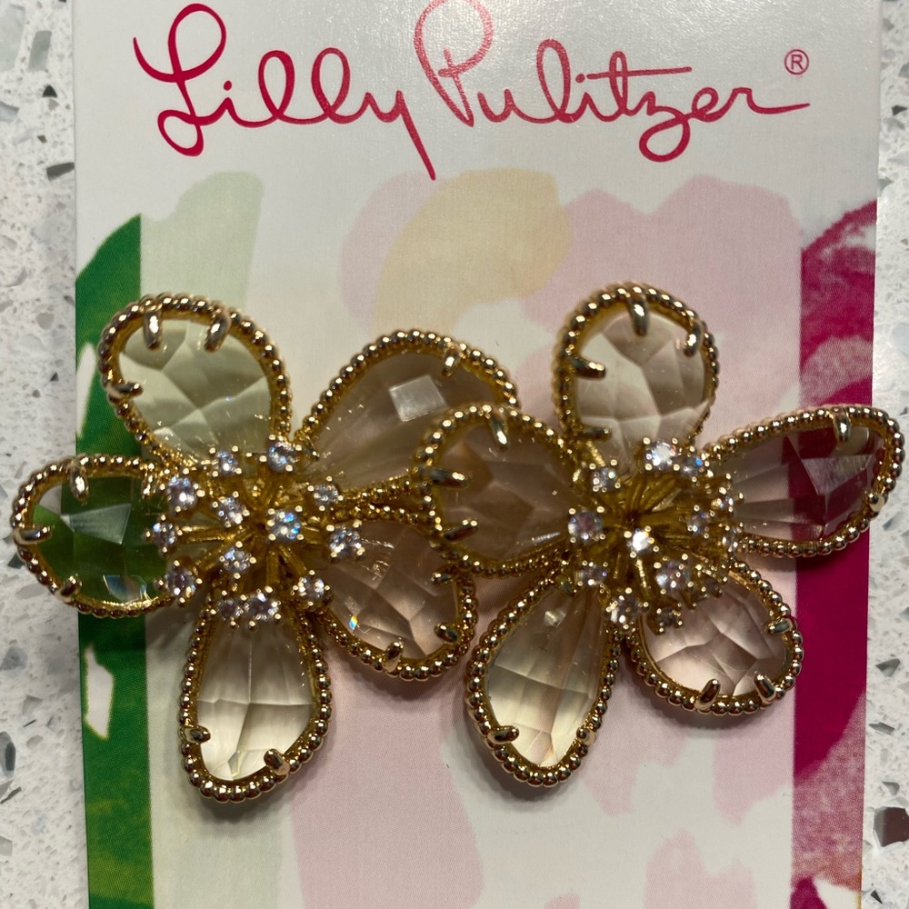 Lilly Pulitzer Golden Bloom Earrings